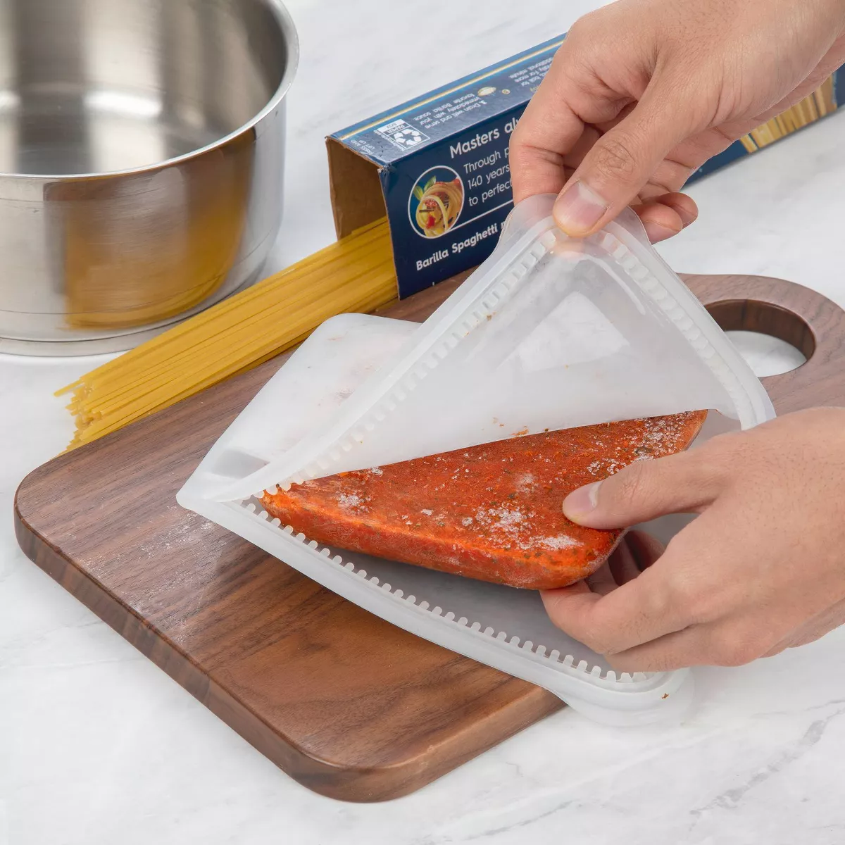 Prepworks ProKeeper Silicone 2 Sided Zipper Sandwich Bag - Clear - 24oz
