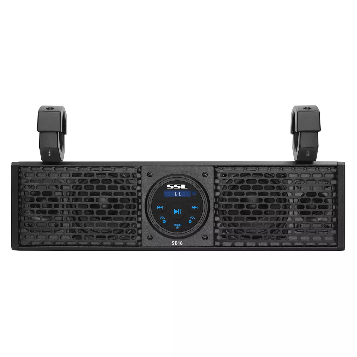 Sound Storm Weatherproof 18 Inch Class A/B Portable Audio System Bluetooth MP3 Smartphone Sound Bar Speaker with Wireless Remote and ATV/UTV Clamps