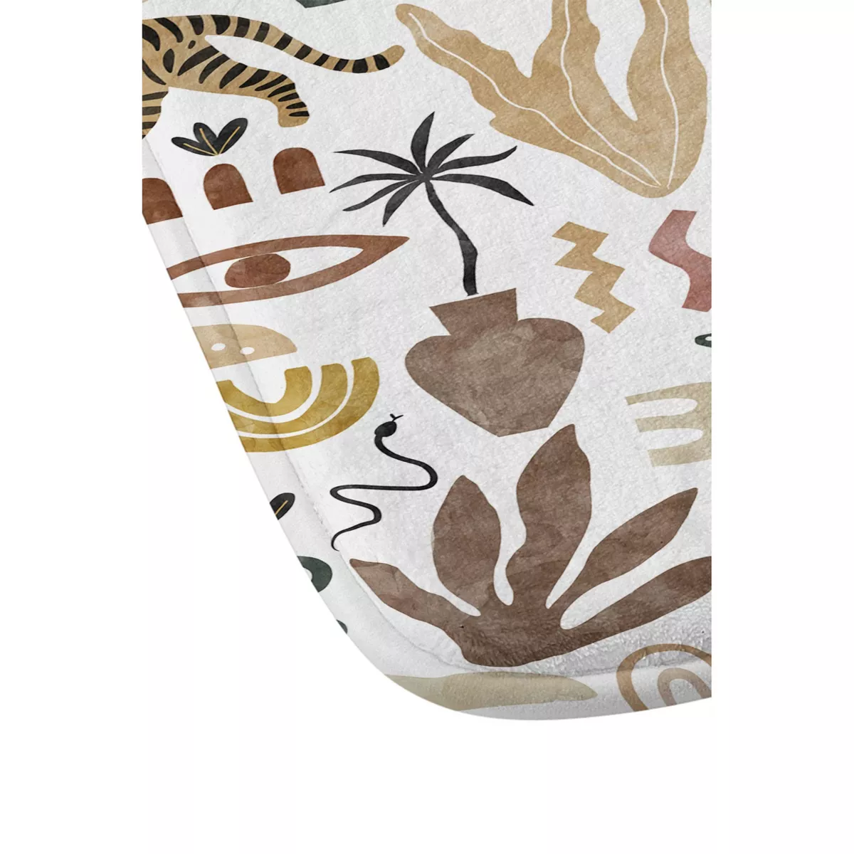Marta Barragan Camarasa Wild Desert Shapes II Memory Foam Bath Mat Brown - Deny Designs
