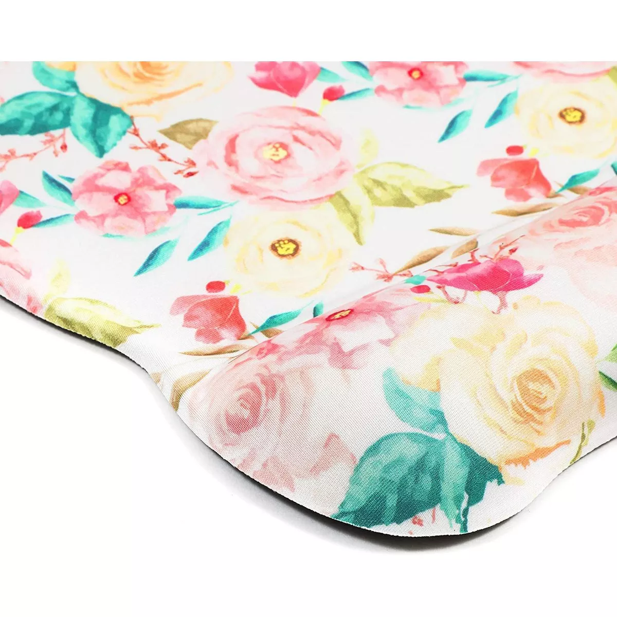 Okuna Outpost Computer Mouse Pad Mousepad with Keyboard Wrist Rest Support, Floral Office Desk Accessories