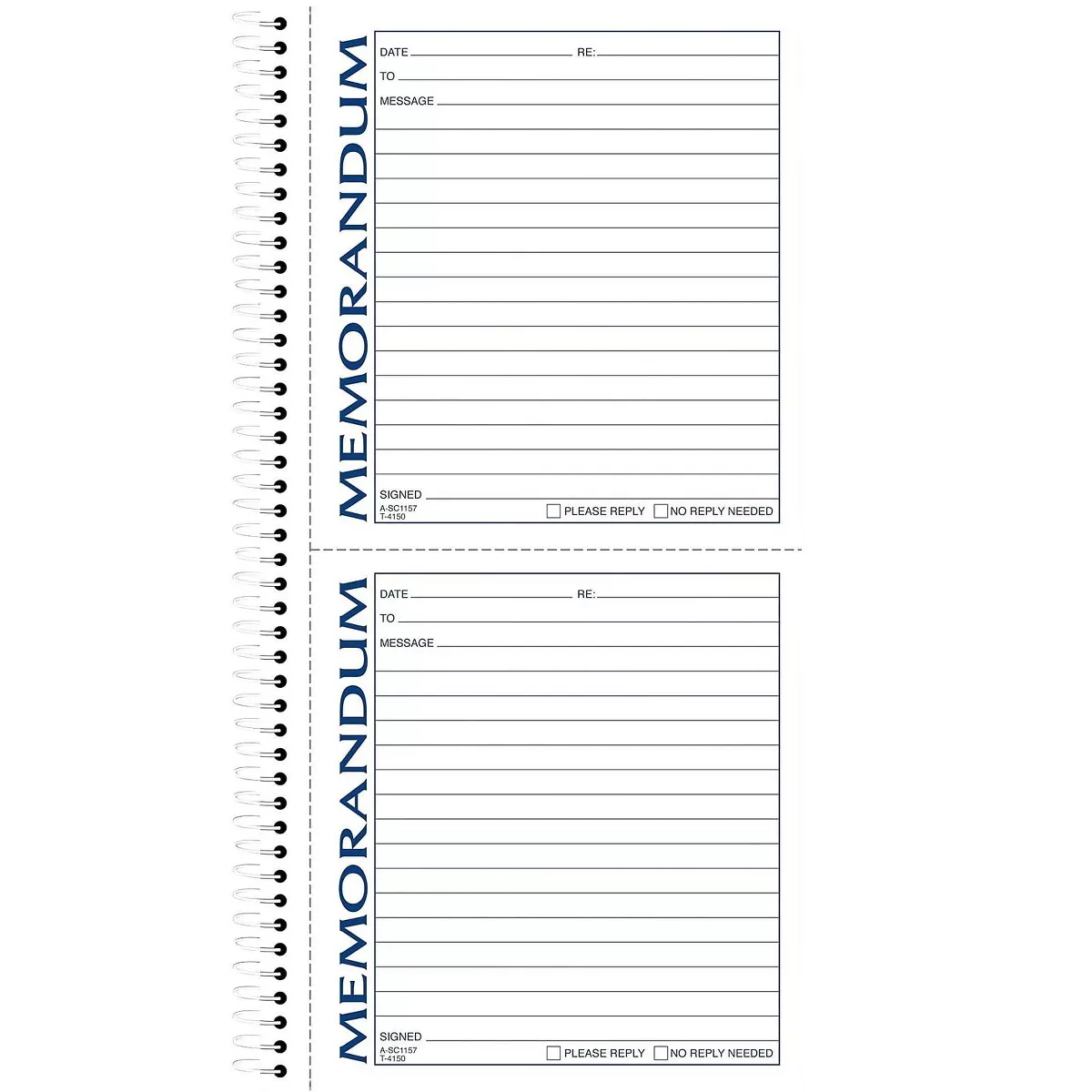 Adams Memo Message Pad, 5.5 x 11, Ruled, White SC1157