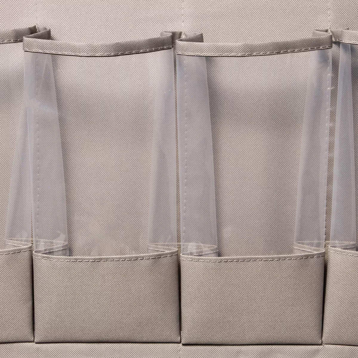 15 Pocket Over the Door Hanging Shoe Organizer Gray - Room Essentials™