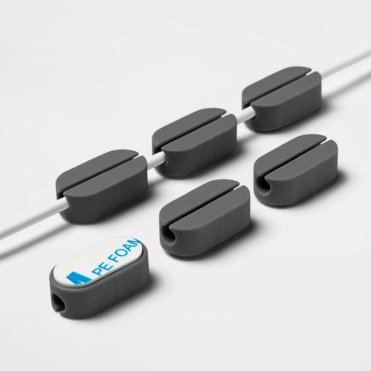 heyday™ Pill Clip Cable Management 6pk - Cool Gray