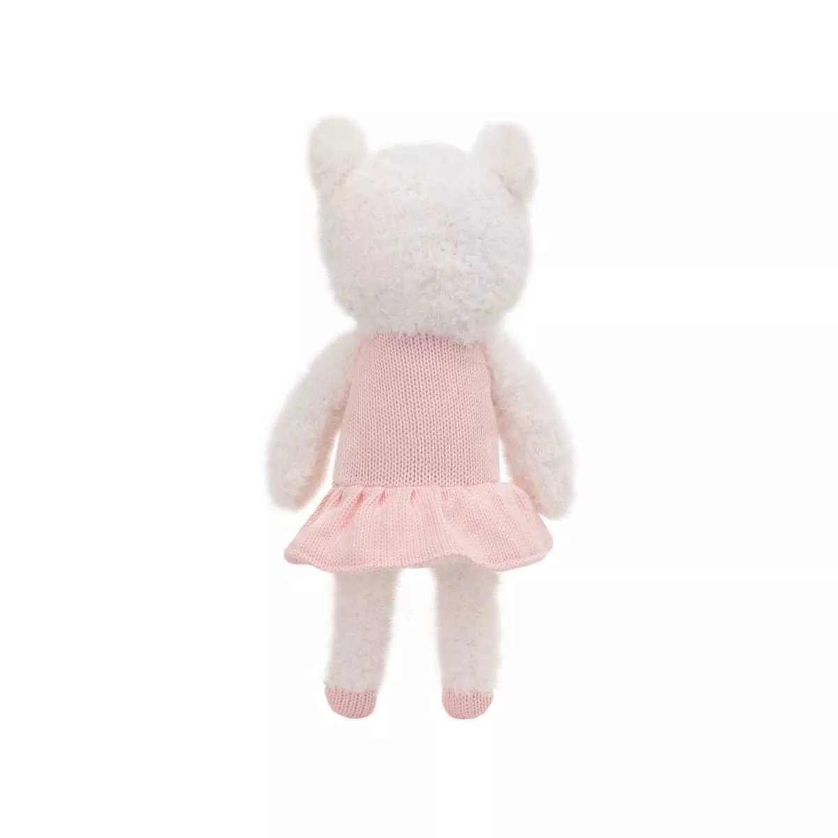 Cuddle Me Lolly The Llama Knit Plush Stuffed Animal - White and Pink