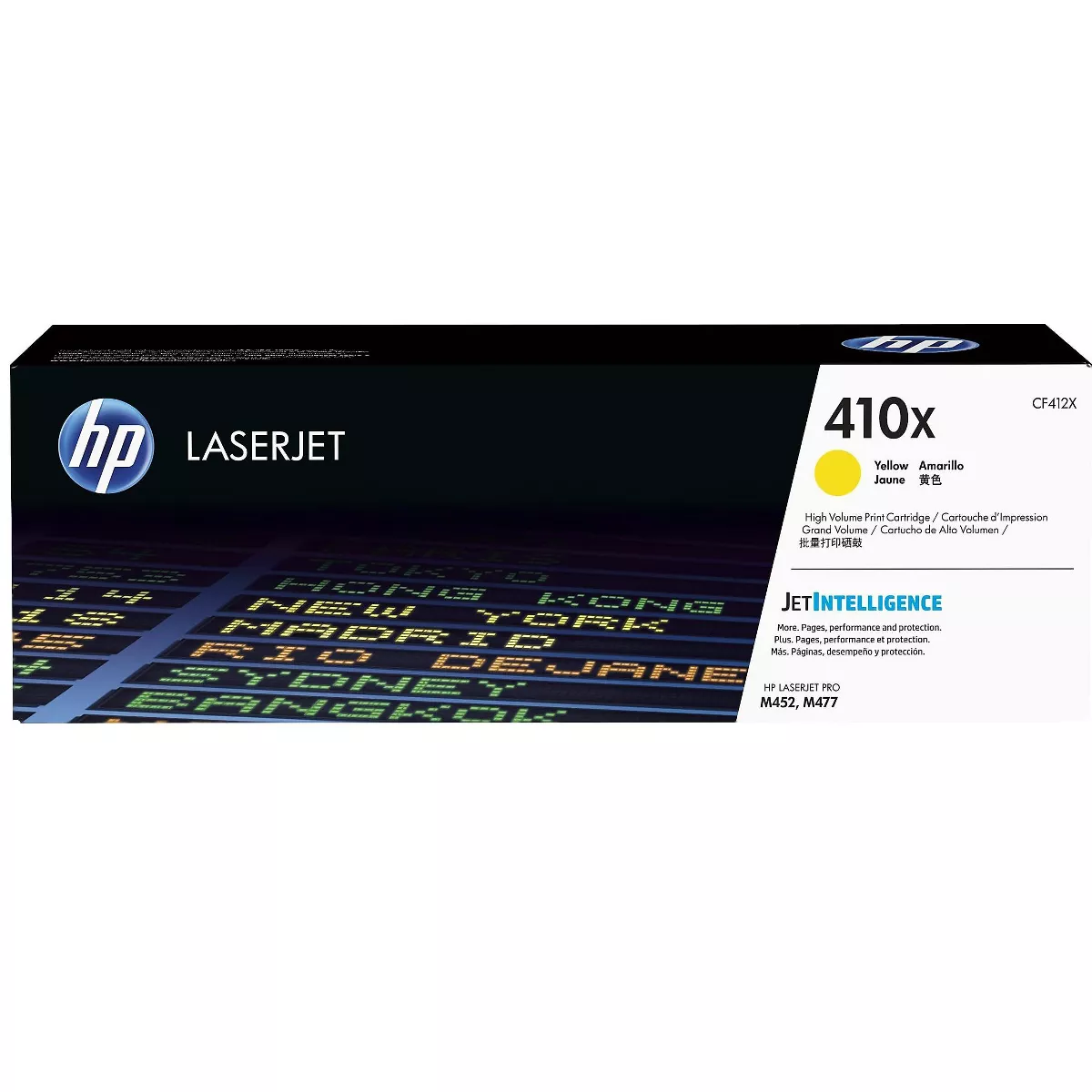 HP Inc. HP 410X (CF412X) High-Yield Yellow Original LaserJet Toner Cartridge