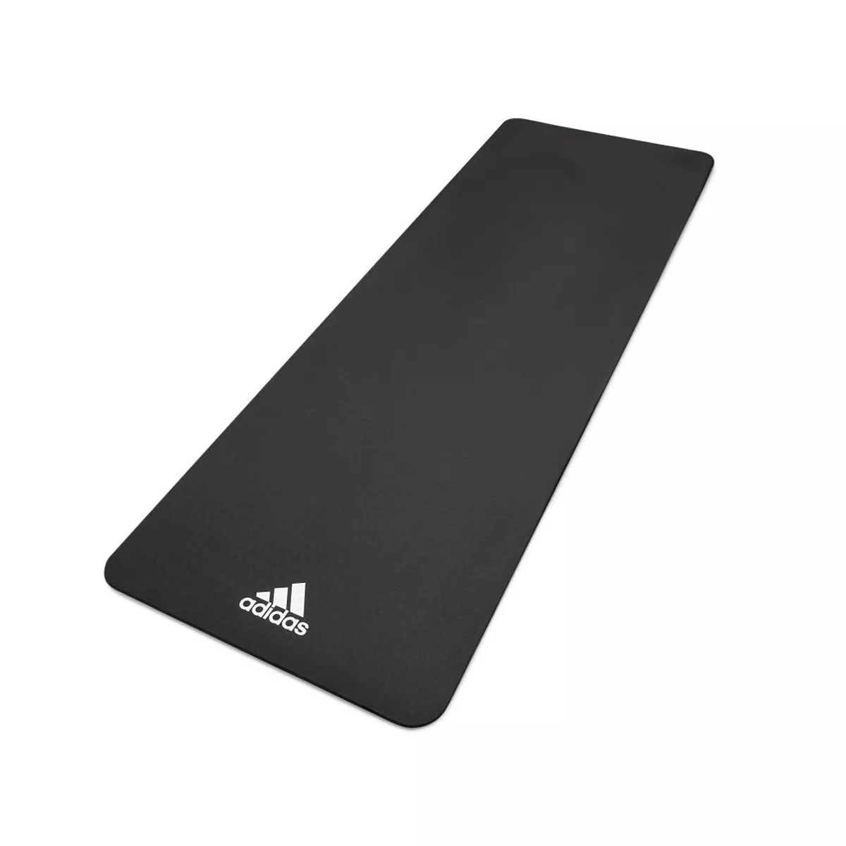 Adidas ADYG-10100BK Universal Exercise Roll Up Slip Resistant Fitness Pilates and Yoga Mat, 8mm Thick, Black