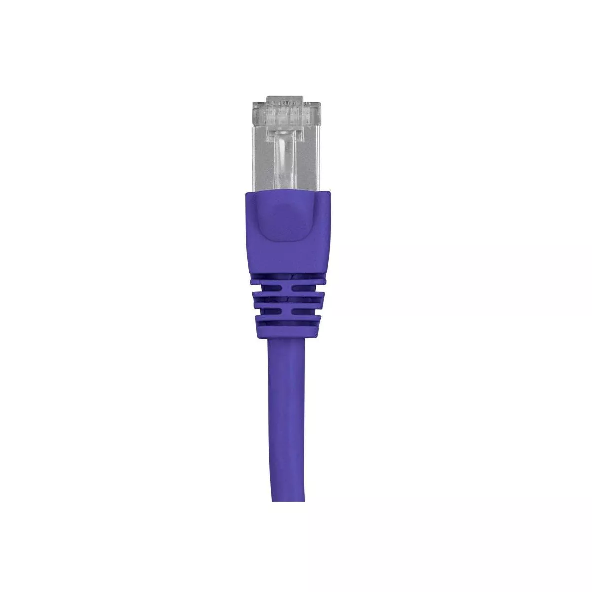 Monoprice Cat6A Ethernet Patch Cable - 7 Feet - Purple | Network Internet Cord - RJ45, 550Mhz, STP, Pure Bare Copper Wire, 10G, 26AWG