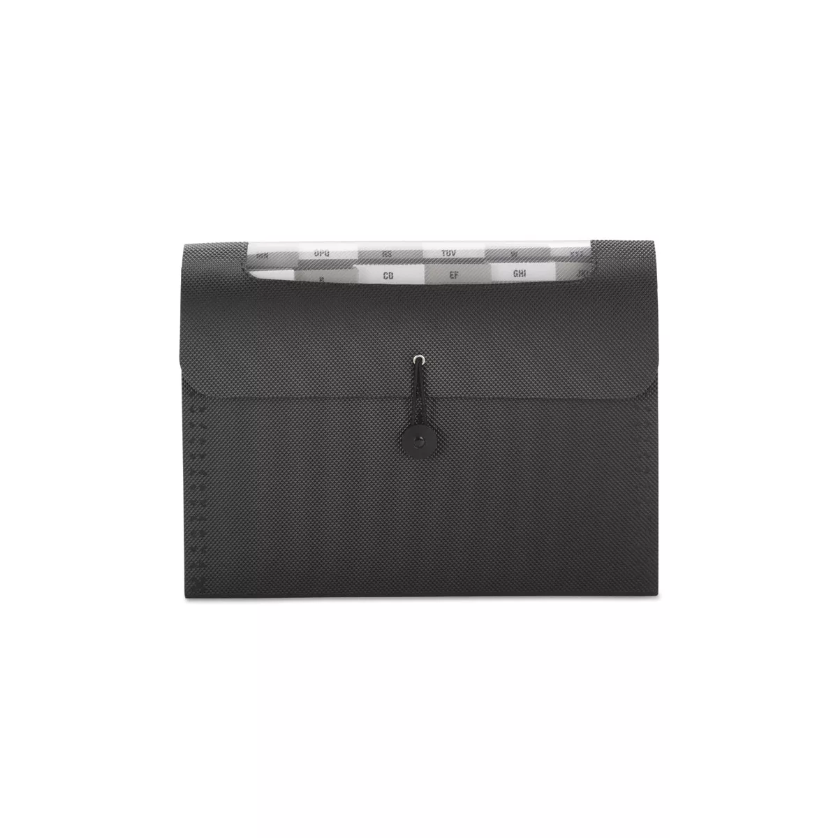 Smead Step Index Organizer 12-Pocket Letter Poly Black 70901