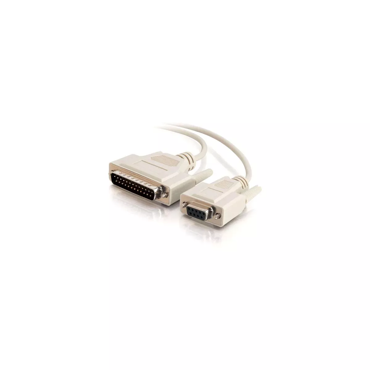 C2G 6ft DB9 Female to DB25 Male Modem Cable - DB-9 - DB-25 Male - 6ft - Beige