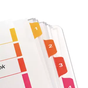 Avery Ready Index Customizable Table of Contents Asst Dividers 10-Tab 11 x 9 1/2 11165
