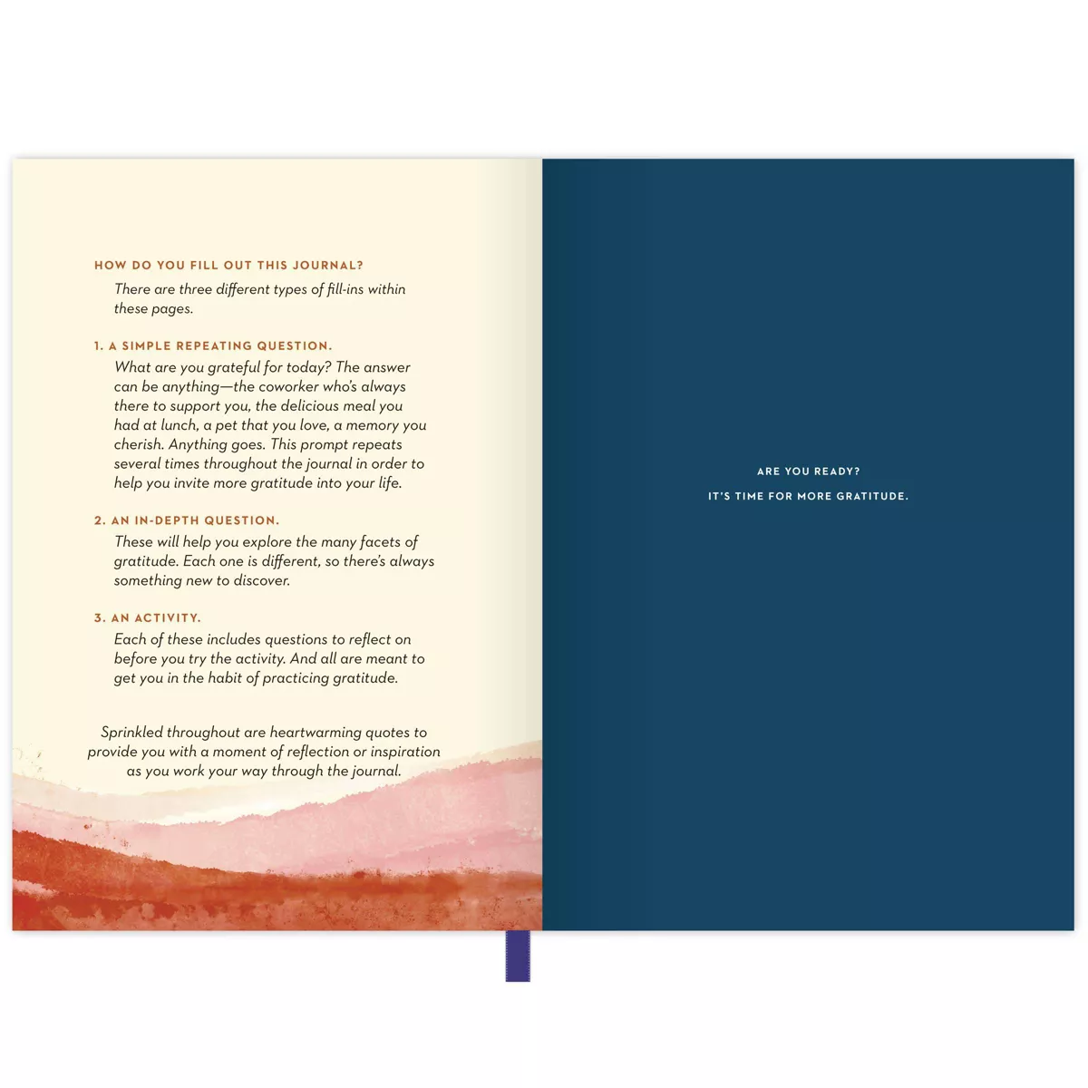 Guided Journal Softcover Sewn Moments of Gratitude - Green Inspired
