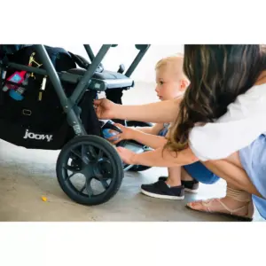 Joovy Caboose S Sit Stand Double Stroller - Gray Melange