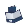 Staples 2-Pocket Laminated Folders Dark Blue 10/Pack (13372-CC)
