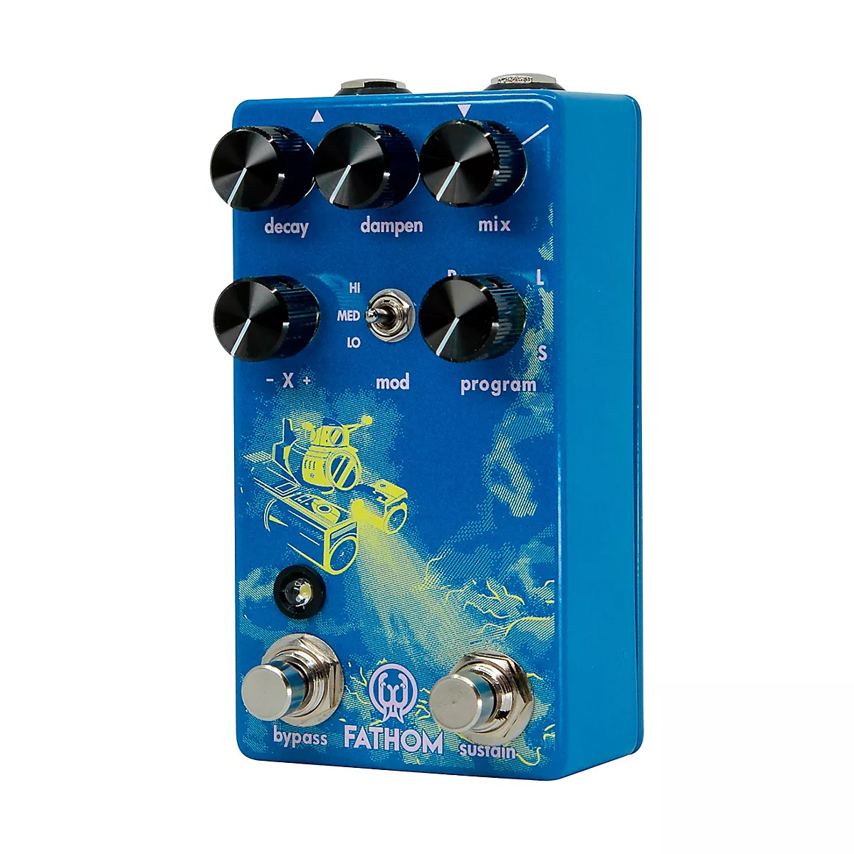 Walrus Audio Fathom Multi-Function Neon Reverb Effects Pedal