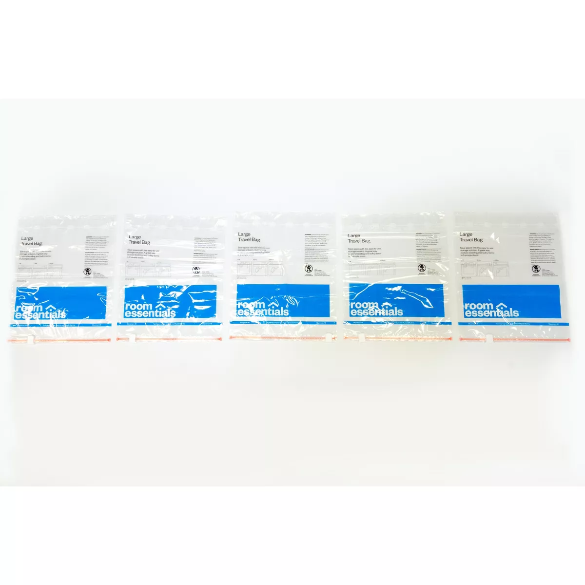 5 Large Compression Bags Travel Clear - Room Essentials™