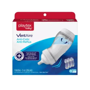 Playtex Baby VentAire Anti-Colic Baby Bottles - 9oz - 3pk