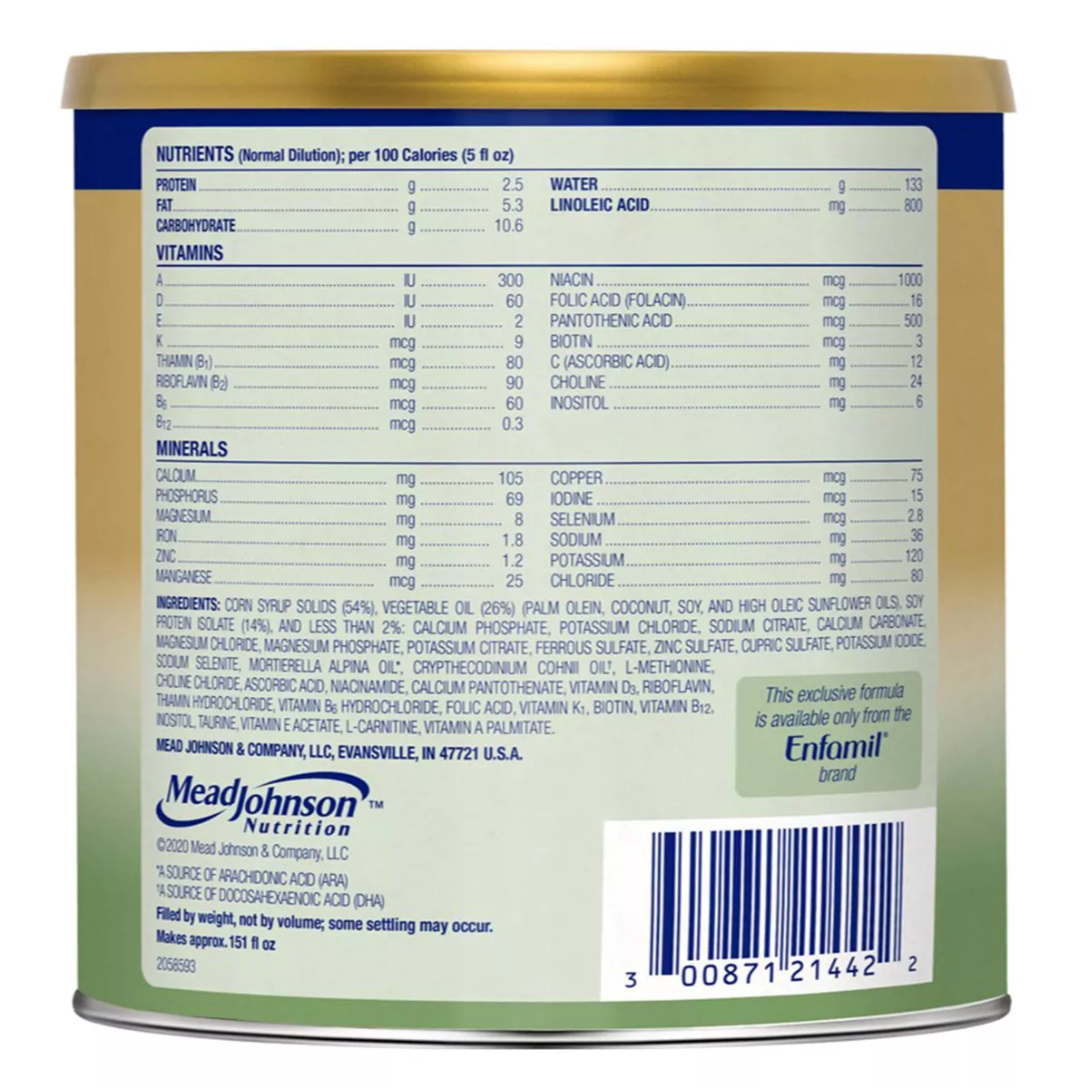 Enfamil ProSobee Soy Infant Formula Powder - 20.9oz