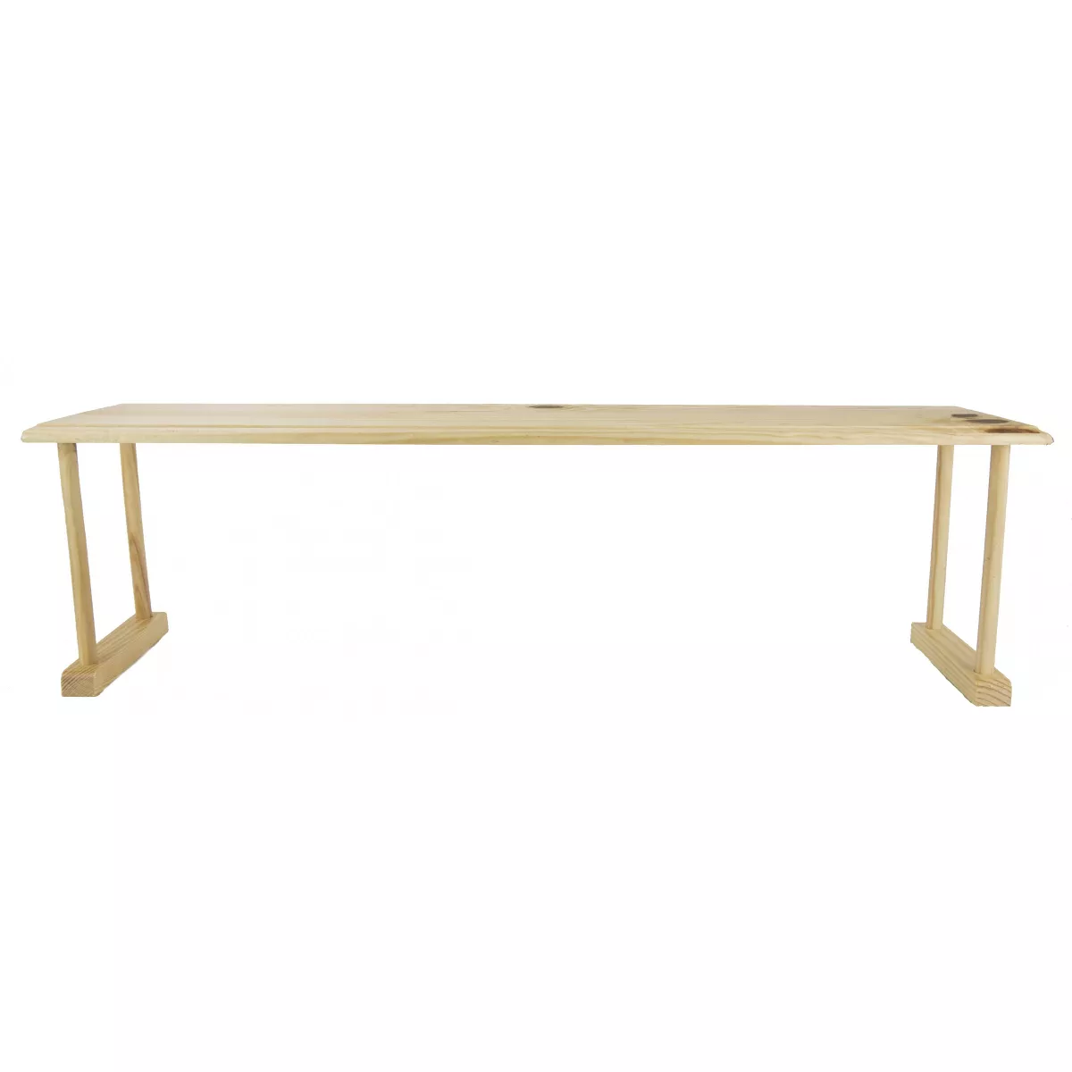 Home Basics Space-Saving Oak Wood Over the Sink Multi-Use Shelf