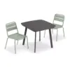 Eiland 3pc Patio Set with 36" Square Dining Table & 2 Kapri Side Chairs - Sage - Oxford Garden
