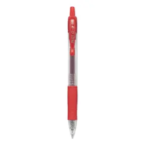 Pilot G-2 Gel Ink Pen, 0.5mm Extra Fine - Red Ink (12 Per Set)