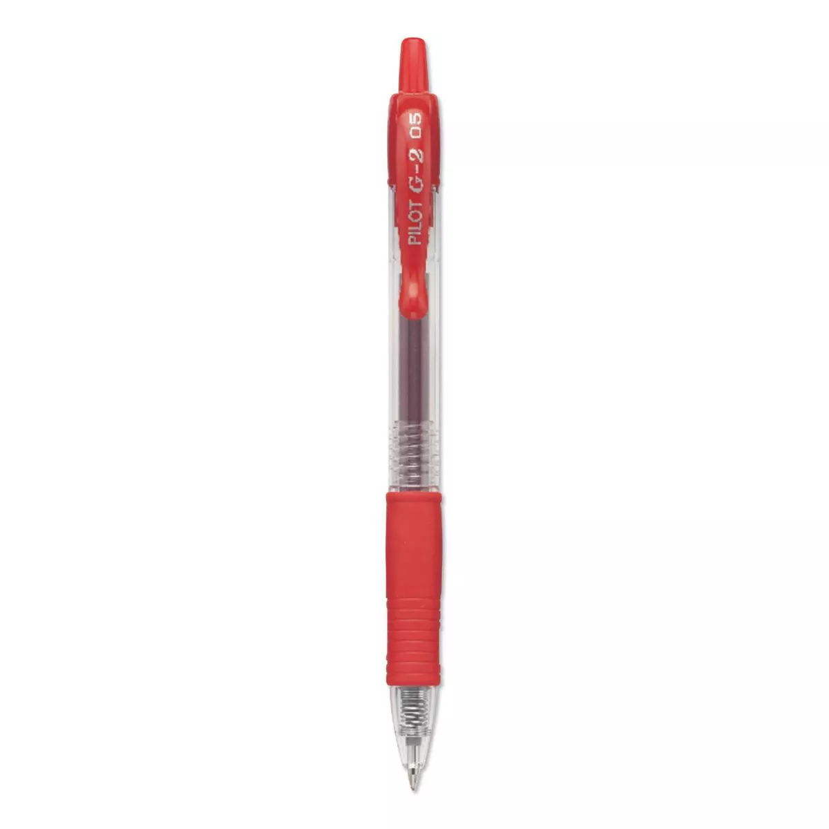 Pilot G-2 Gel Ink Pen, 0.5mm Extra Fine - Red Ink (12 Per Set)