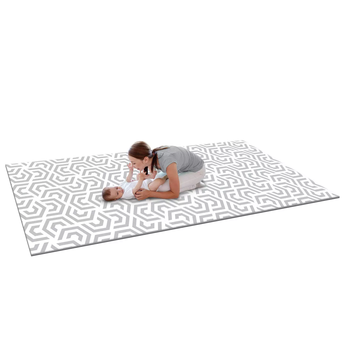 TCG Luxury Gelli Mat Playmat - Gray/White - 0-3 Years