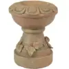Sunnydaze Vintage Vine and Leaf Indoor/Outdoor Column-Style Gazing Globe Stand for Stemless Gazing Globes - 12" H - Autumn Leaf