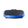 Lifepro Portable Home Body Weight Training Fitness Exercise Workout Turbo 3D Vibration Plate Platform Equipment Machine Set w/ Resistance Bands, Blue