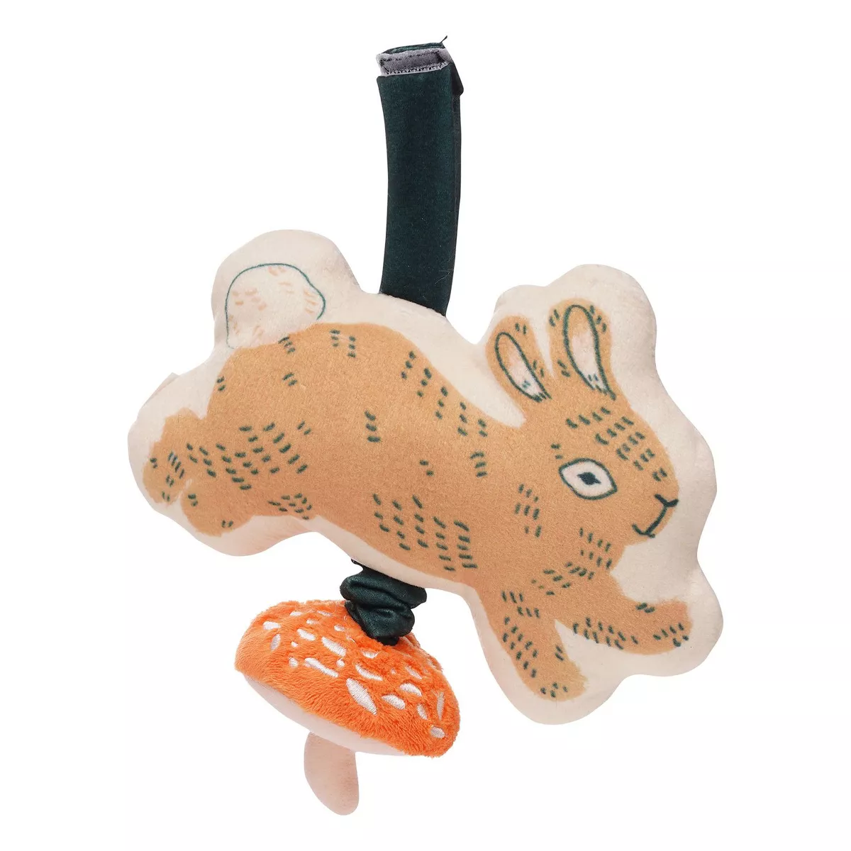 Manhattan Toy Button Bunny Pull Musical Take Along Toy