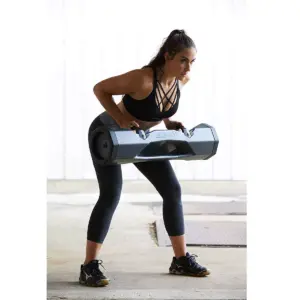 Surge Storm Heavy-Duty 40-Pound Water-Filled Adaptable Hydro-Inertia Home Total Body Workout Weight Tube, Black/Orange