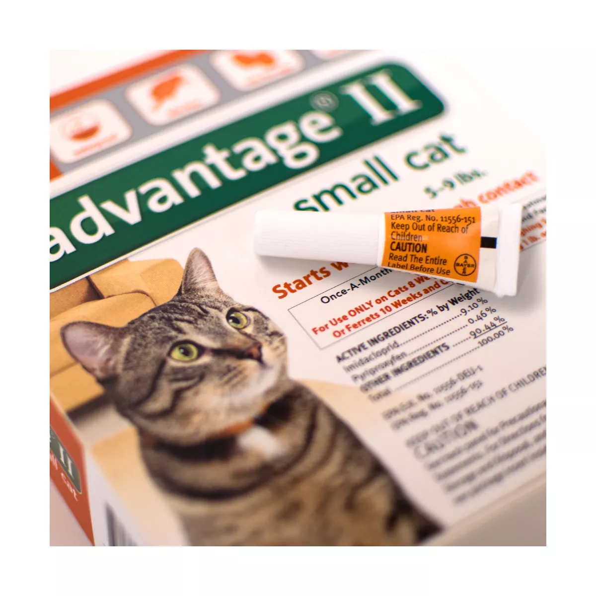 Bayer Advantage II Topical Flea Prevention and Treatment - Small Cats - 4ct