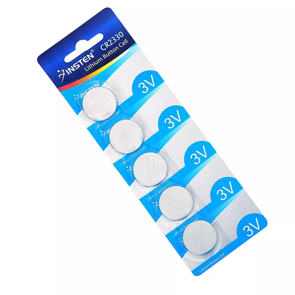 Insten CR2330 CR 2330 3V Lithium Batteries Coin Button Cell Watch Battery (Pack Of 5-piece)