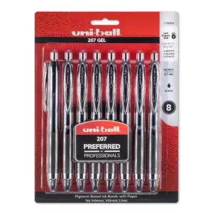 uni-ball 207 Retractable Gel Pens Medium Point (0.7mm) Black 2431821