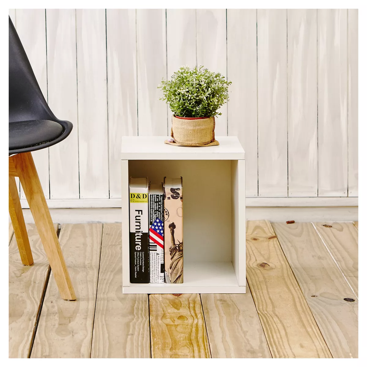 Way Basics Stackable Eco Storage Cube Cubby Organizer White
