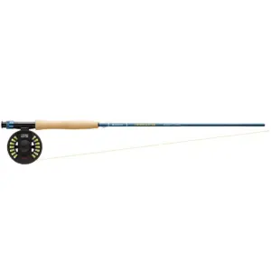 Redington 476-4 CROSSWATER 4 Line Weight 7.5 Foot 4 Piece Lightweight Medium Fast Action Graphite Fly Fishing Rod and Reel Combo with Storage Case