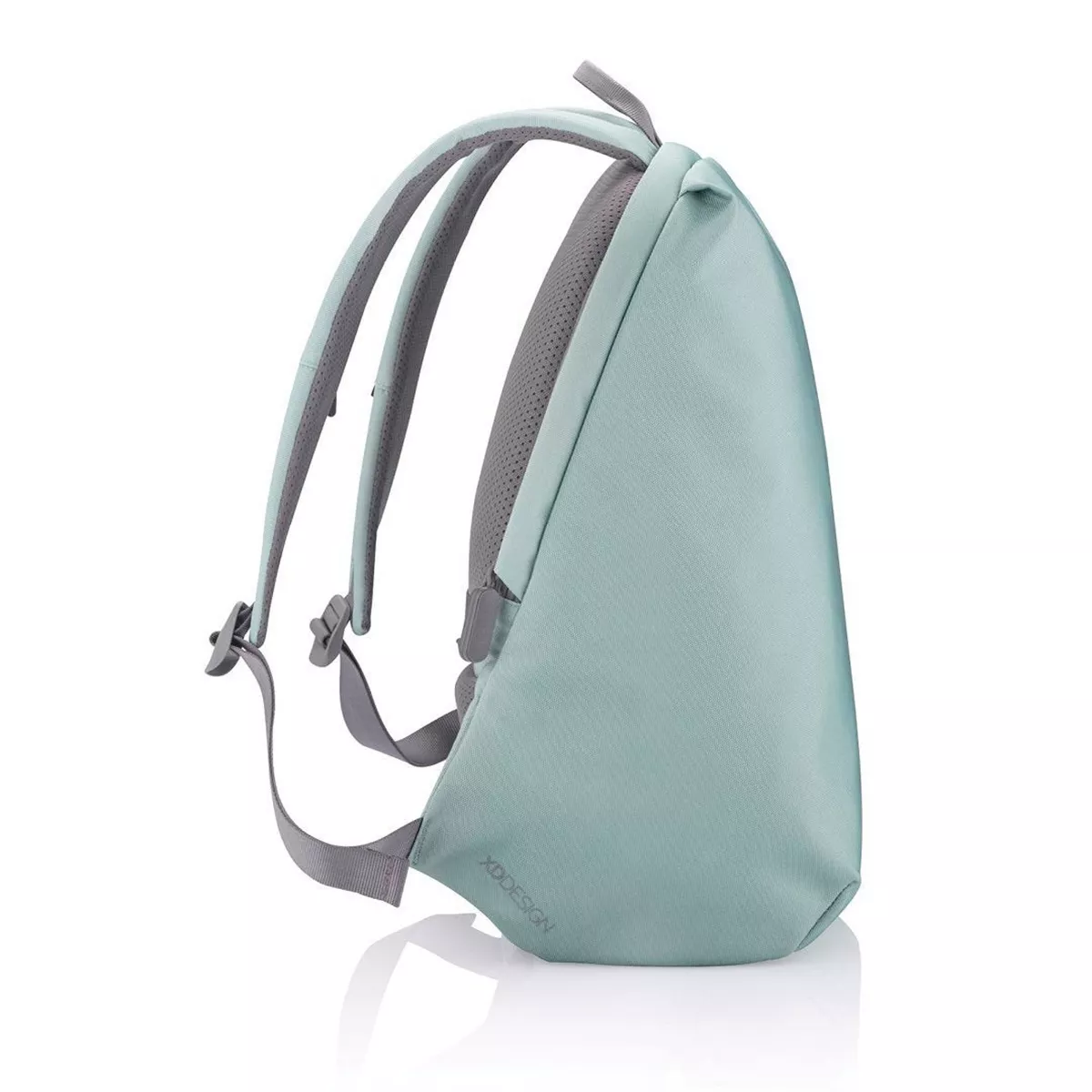XD Design Bobby Soft Anti Theft Travel Eco Friendly Laptop Backpack with USB Port, RFID Protected Pockets, and Hidden Zippers, Mint Green