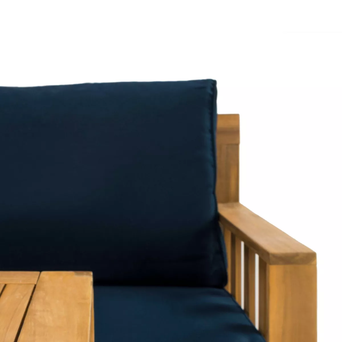 Lardner 3pc Conversation Set - Natural/Navy - Safavieh