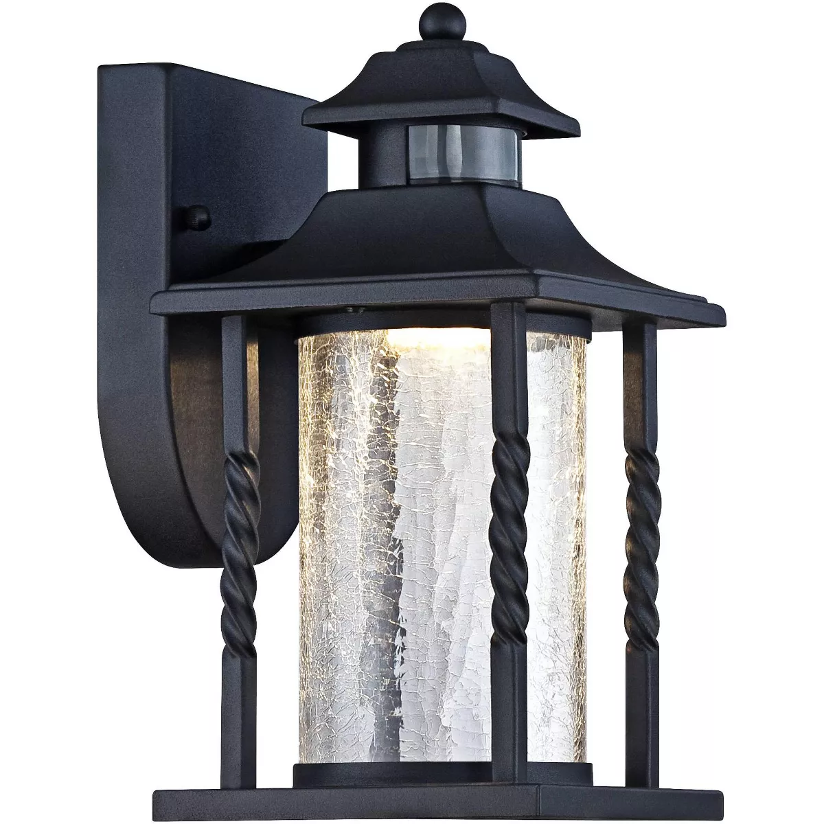 John Timberland Outdoor Wall Light Fixture LED Black Lantern 11 1/2