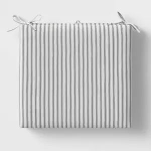 Crestwood Stripe Seat Cushion DuraSeason Fabric™ Gray - Threshold™