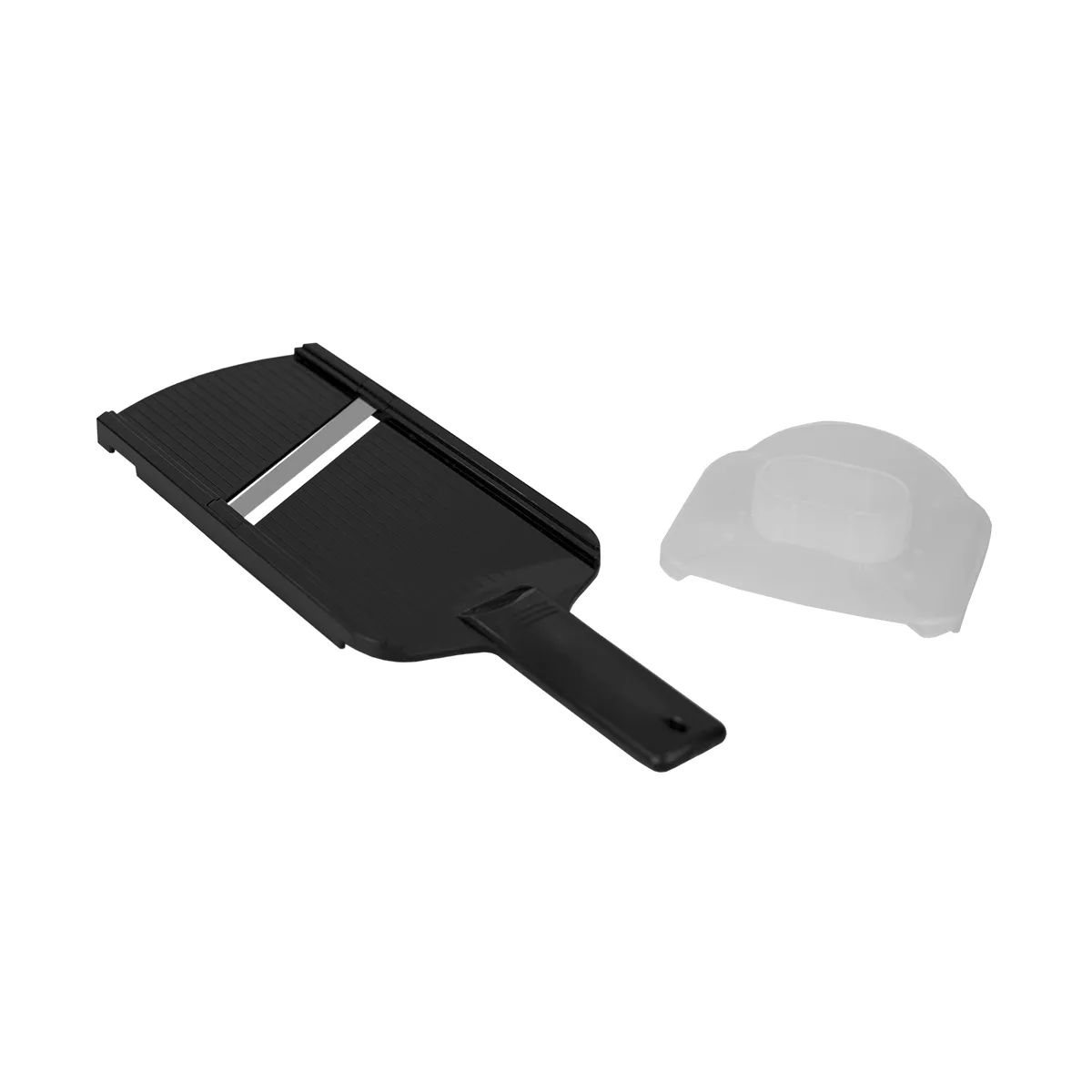 Home Basics Plastic Mandolin Slicer with Handle, Black