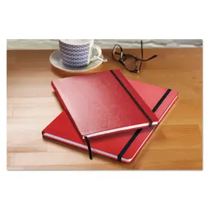 Mead Casebound Hardcover Notebook Legal Rule Red Cover 5 3/4 x 8 1/4 71 Sheets/Pd 400065003