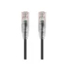 Monoprice Cat6 Ethernet Patch Cable - 1 Feet - Black | Network Internet Cord - Snagless RJ45 Stranded 550MHz UTP CMR Riser Rated Pure Bare Copper Wire