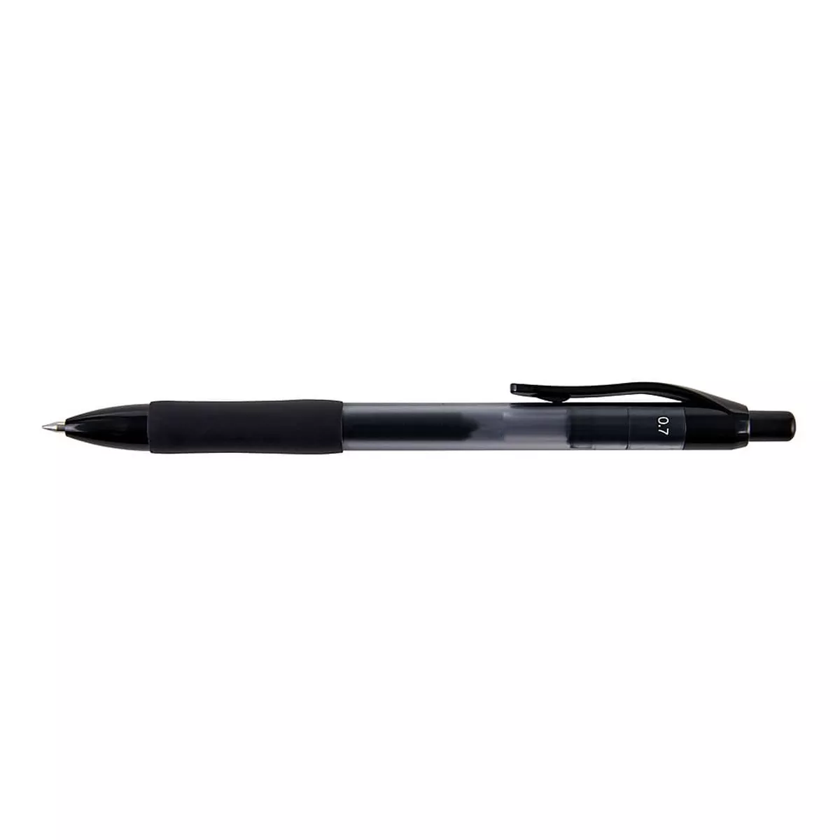 MyOfficeInnovations Aura Retractable Gel Pens, Medium Point, Black Ink, Dozen