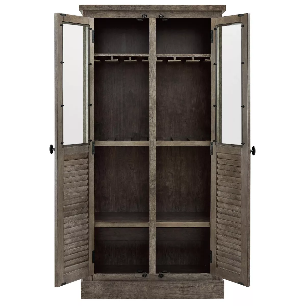 Cheshire Beverage Cabinet Rustic Gray - Room and Joy