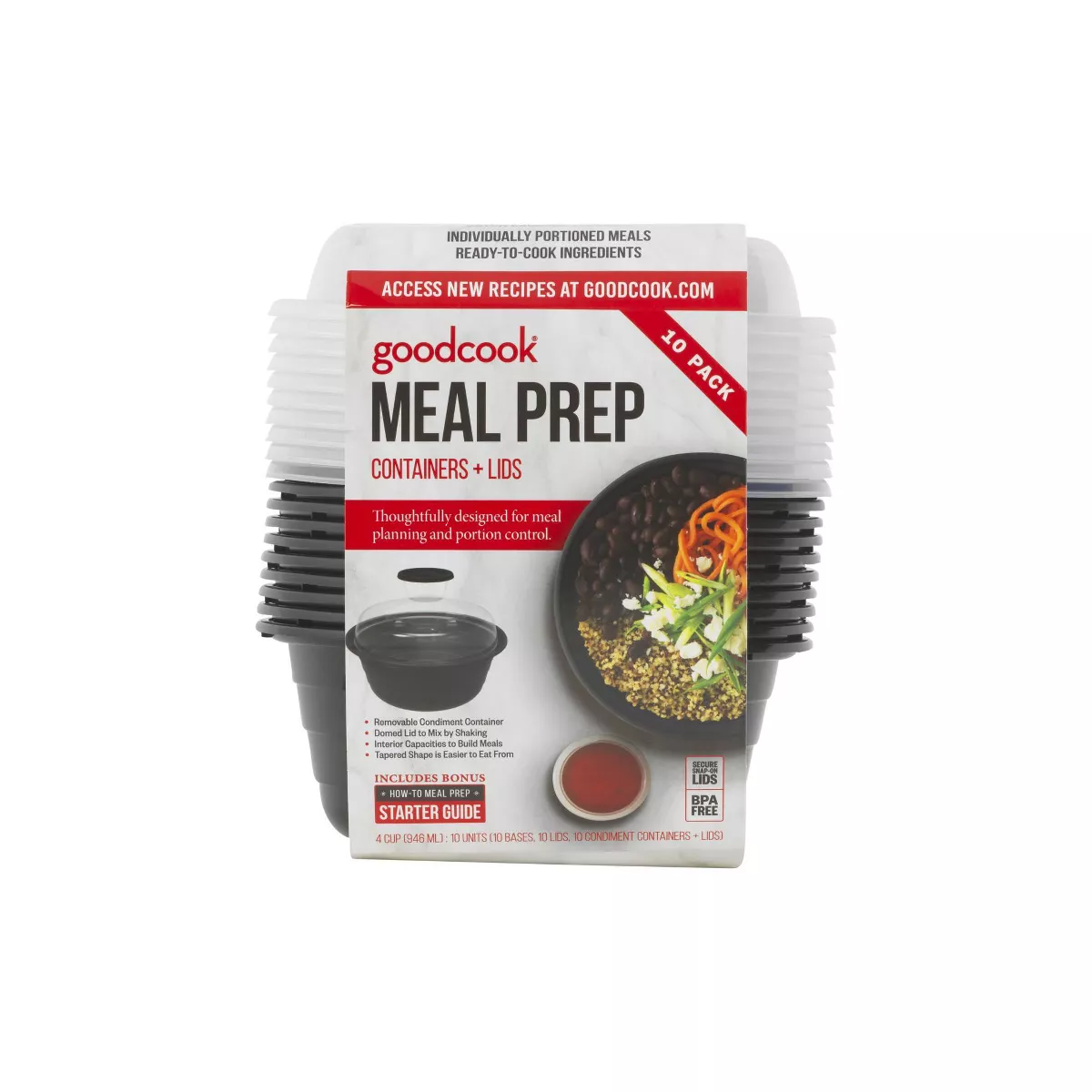 Good Cook Meal Prep Bowl - 10ct