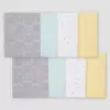 Gerber Baby 8pk Elephant Burpcloth - Yellow/White/Gray