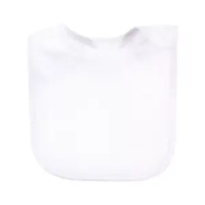 Hudson Baby Infant Unisex Rayon from Bamboo Terry Bibs, White, One Size