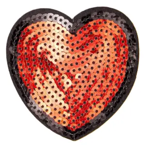 Iron On Alphabet Sequin Letter Patches A -Z and Heart (27 Piece)
