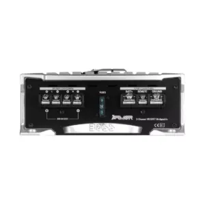 Boss Audio Systems AR1200.2 1200 Watt 2-Channel Full Range Class A/B 2-4 Ohm Car Audio Amplifier Amp Mosfet Power Supply and Level Remote Control