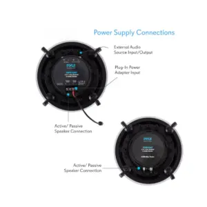 Pyle Dual 5.25 Inch 240 Wall In Wall/In Ceiling Flush Mount Bluetooth Home Audio Speaker System Kit, 2 Way Full Range Stereo Sound Speakers (2 Pack)